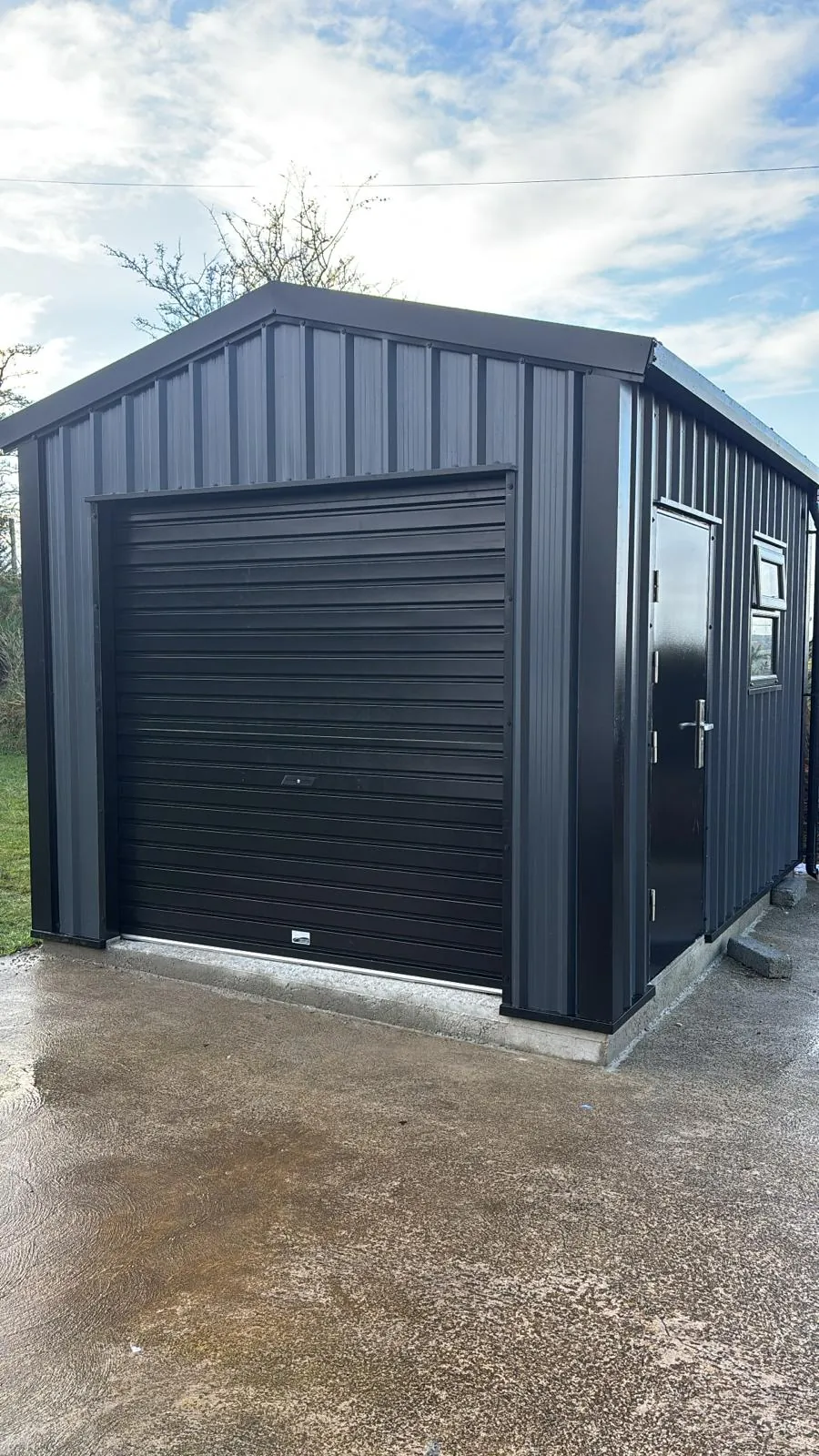 Black Composite Shed